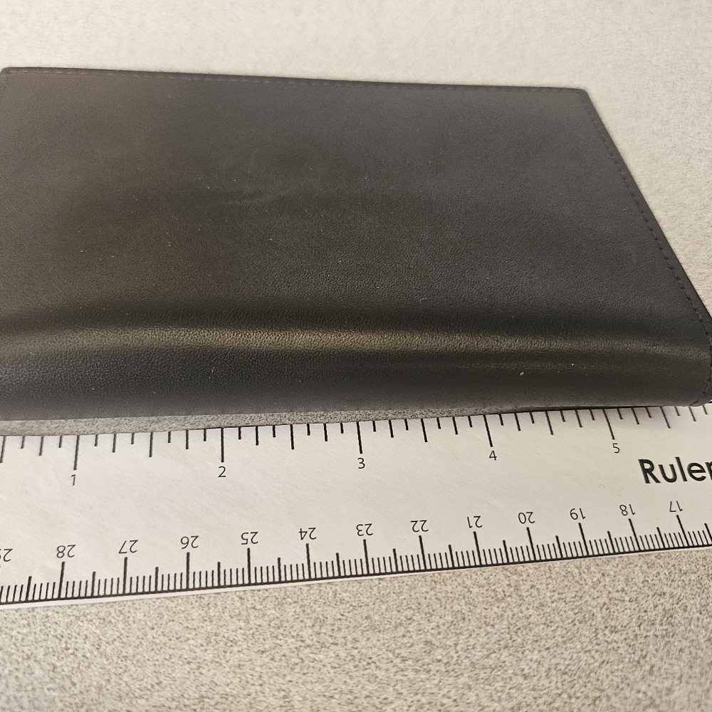 NIB Vintage Coach Pocket Diary Address Book Black Leather Wallet - Picture 13 of 13